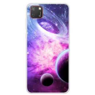Husa Fusion Space Series Pattern Printing TPU Shell Case Huawei Y5p - Style A