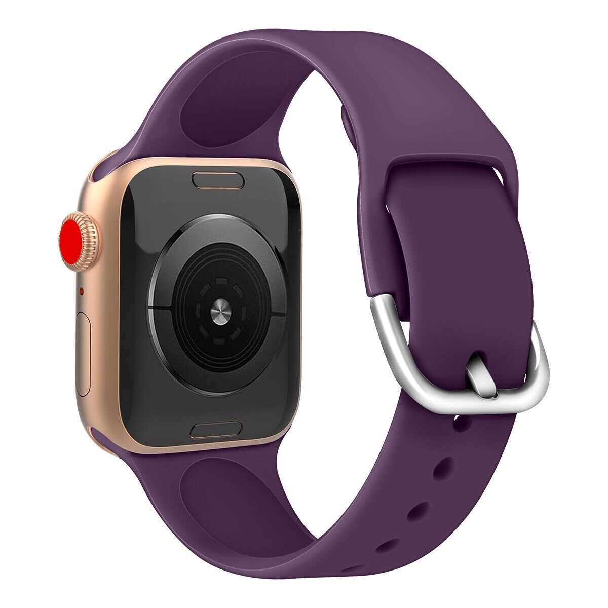 Silicone Strap APS for Apple Watch 42/44/45mm Strap Watch Bracelet - Mint - imagine 5