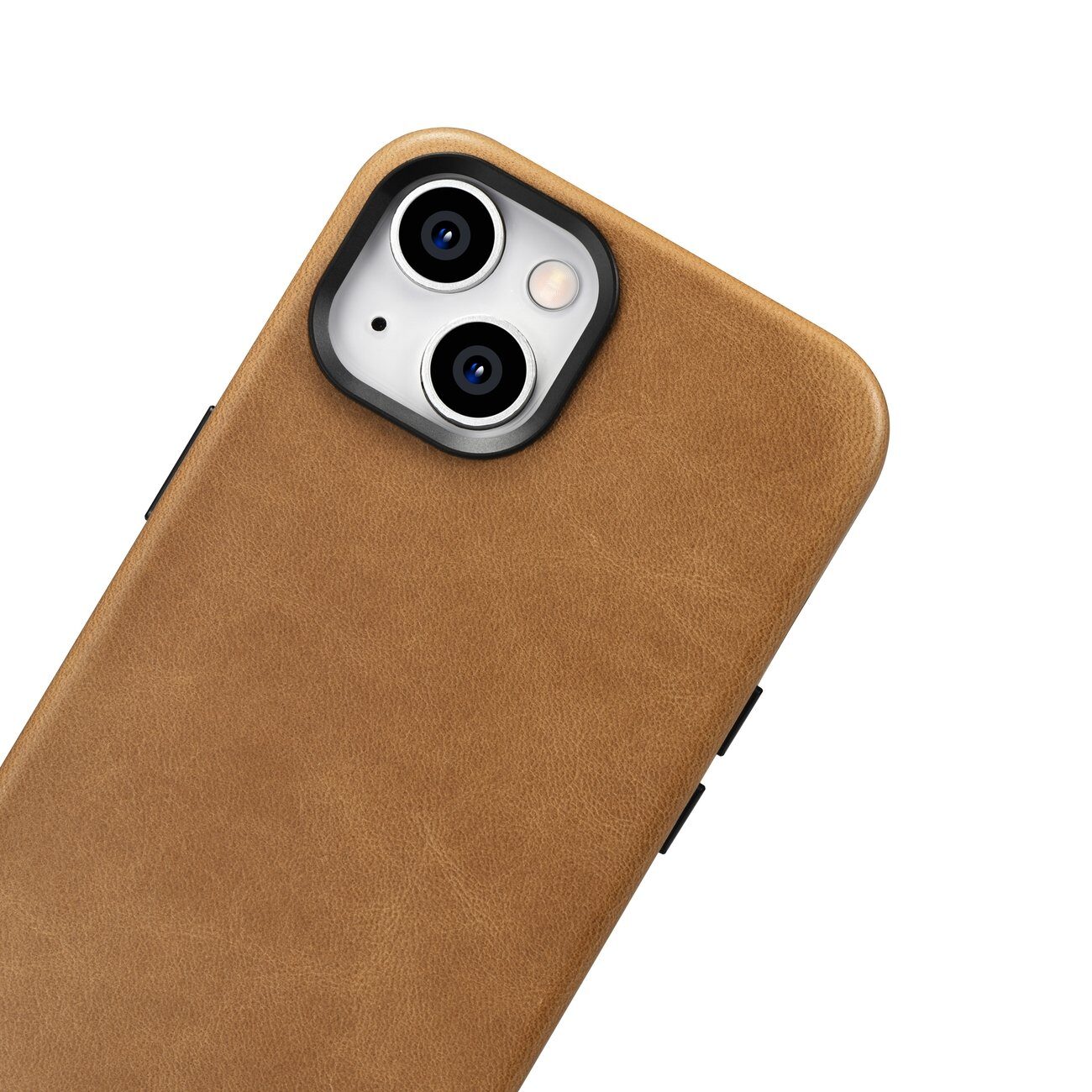 iCarer Oil Wax Premium Leather Case iPhone 14 Plus Magnetic Leather Case with MagSafe Brown (WMI14220703-TN) - imagine 6