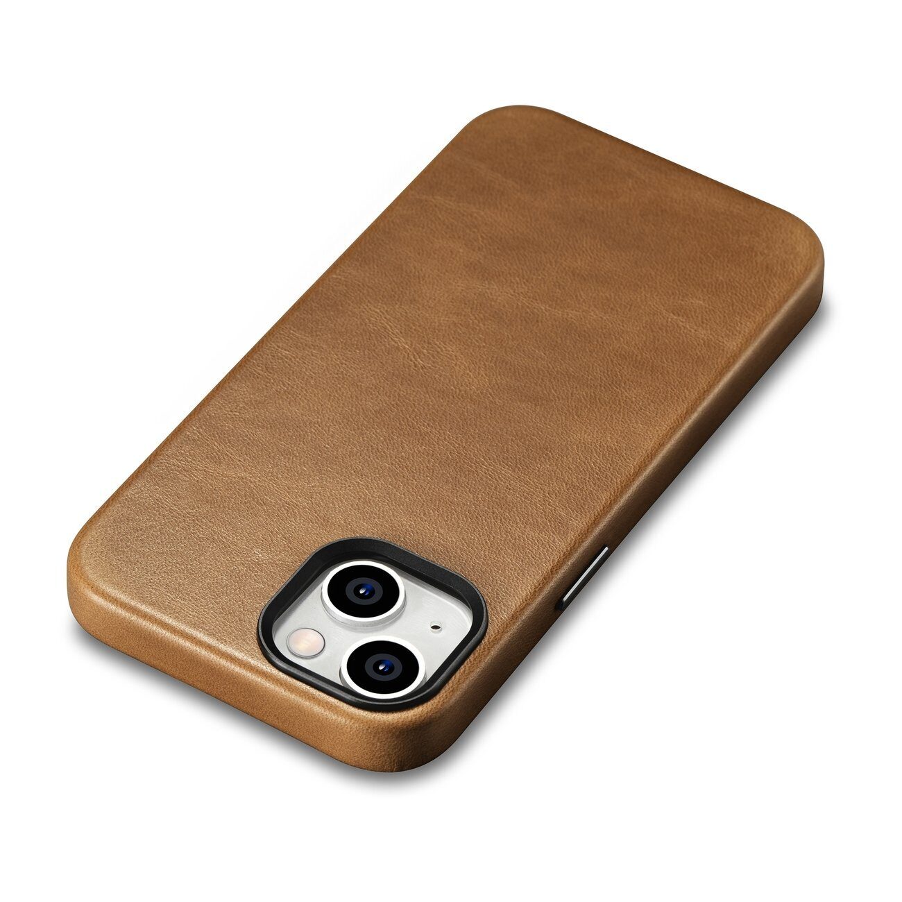 iCarer Oil Wax Premium Leather Case iPhone 14 Plus Magnetic Leather Case with MagSafe Brown (WMI14220703-TN) - imagine 7