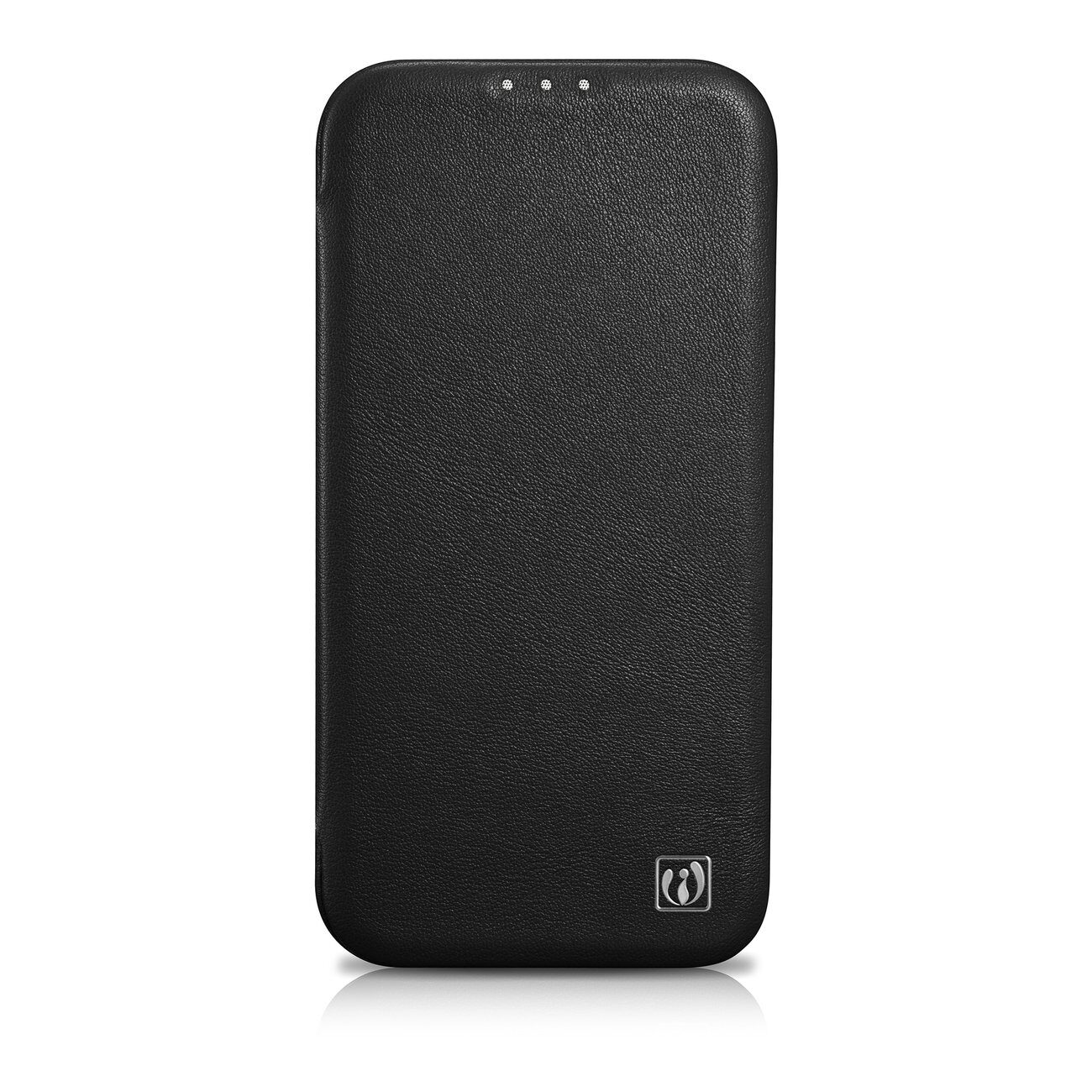 iCarer CE Premium Leather Folio Case iPhone 14 Plus Magnetic Flip Leather Folio Case MagSafe black (WMI14220715-BK) - imagine 2