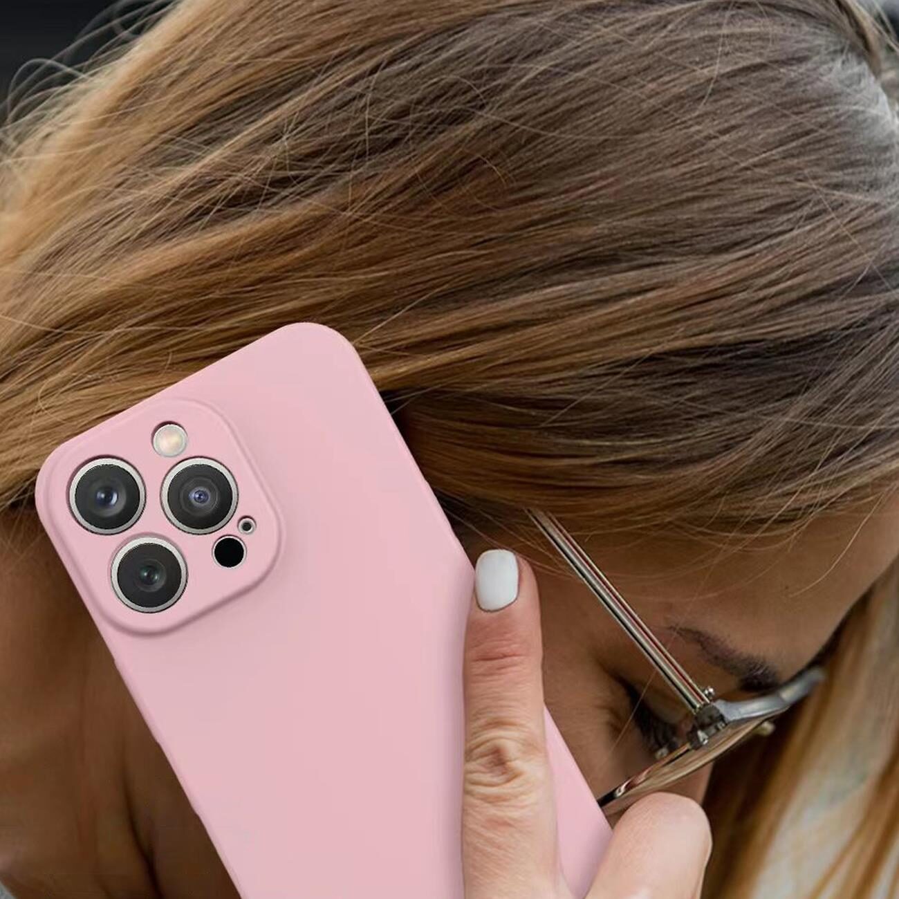 Silicone case iPhone 14 Plus silicone case pink - imagine 10