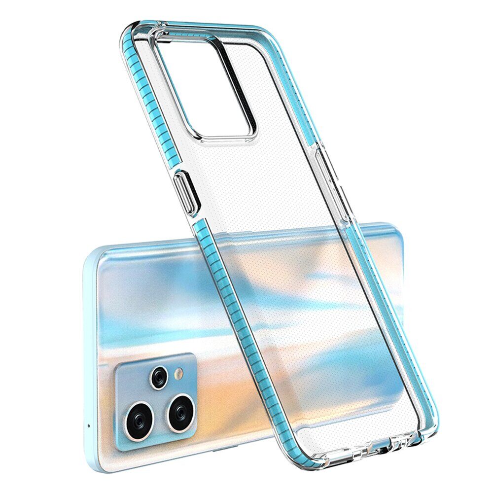 Spring Case for Realme 9 Pro+ / Realme 9 silicone cover with frame black - imagine 2