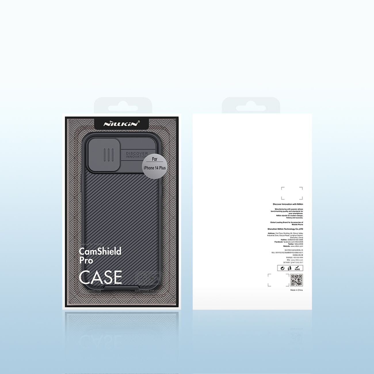 Nillkin CamShield Pro Magnetic Case iPhone 14 Plus Cover Camera Protector Black (with MagSafe) - imagine 5