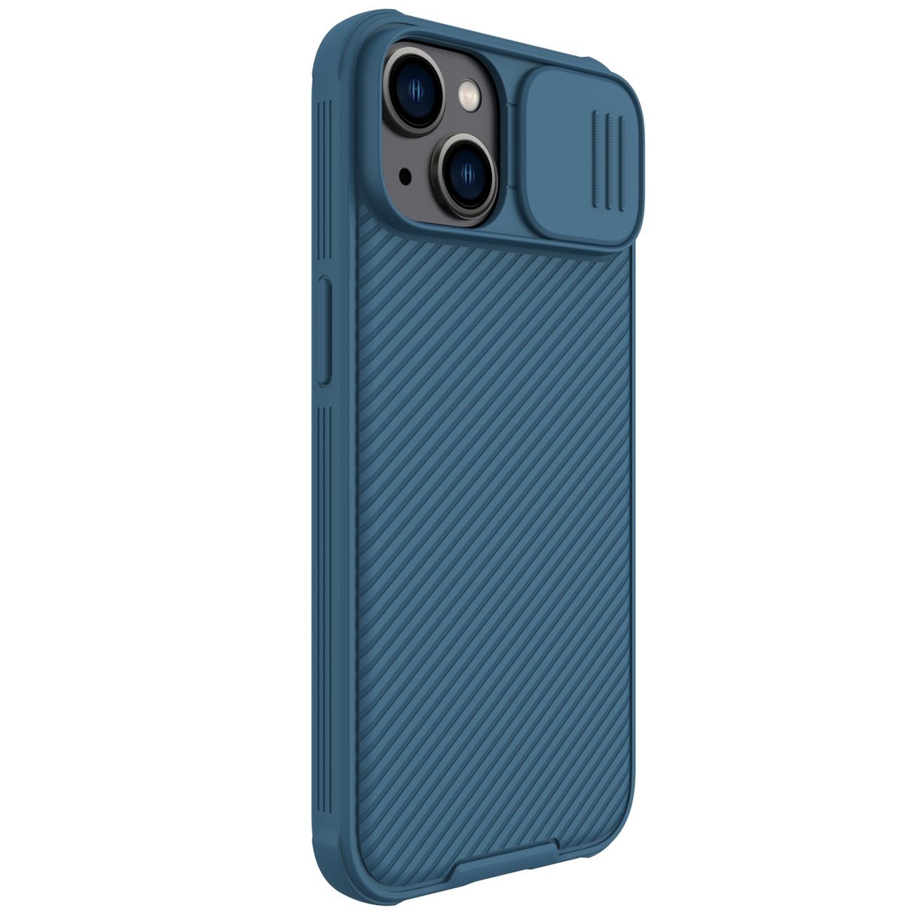 Nillkin CamShield Pro Magnetic Case iPhone 14 Plus Cover Camera Protector Blue (with MagSafe) - imagine 3