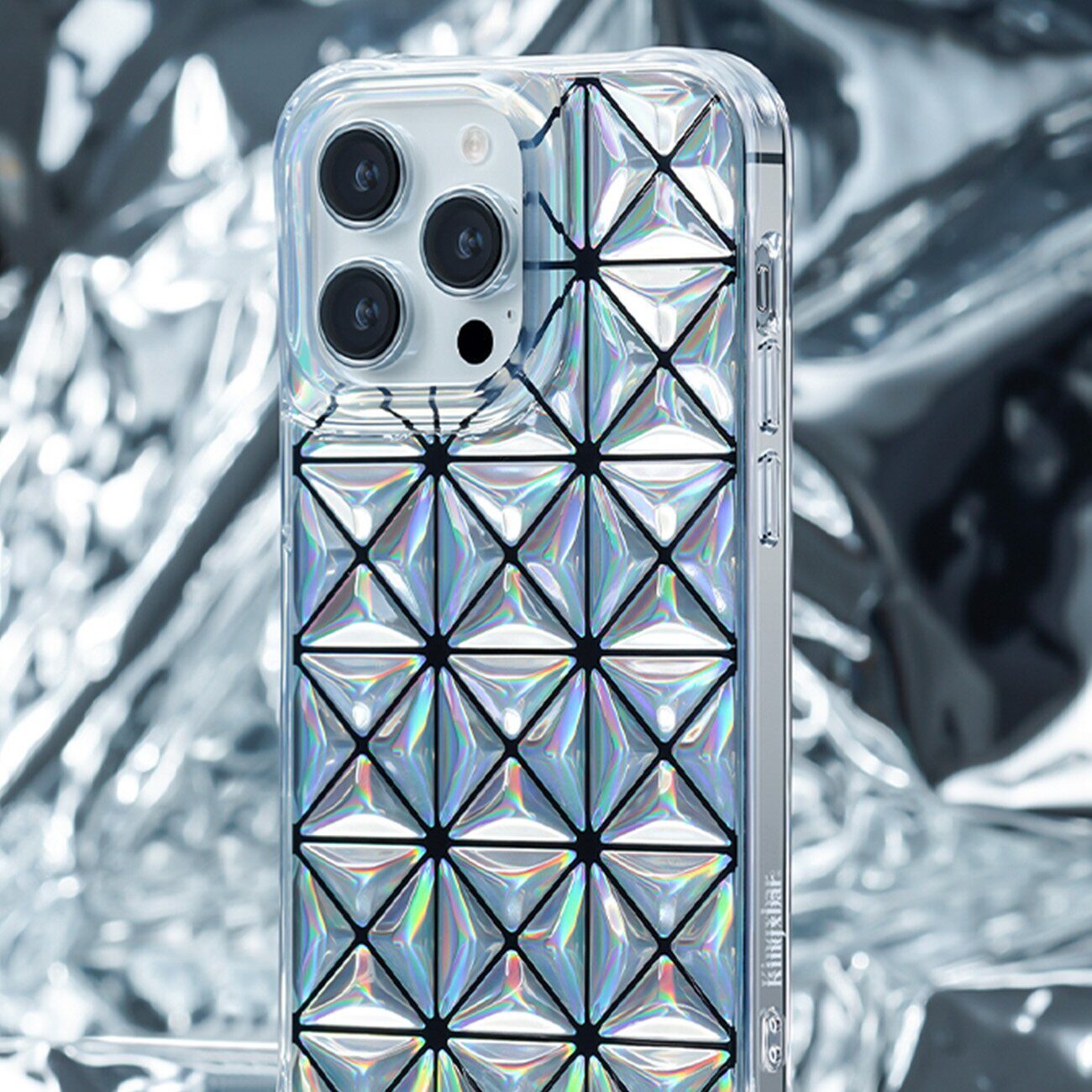 Kingxbar Miya Series case for iPhone 14 Pro back cover white - imagine 3