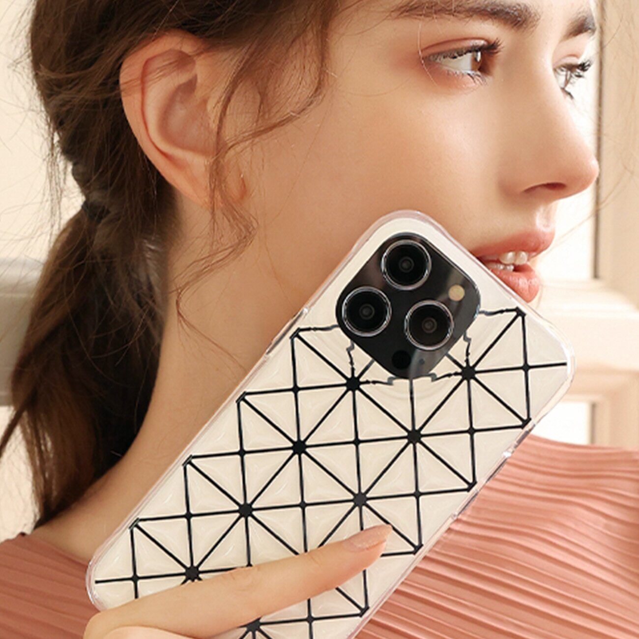 Kingxbar Miya Series case for iPhone 14 Pro Max back cover white - imagine 2