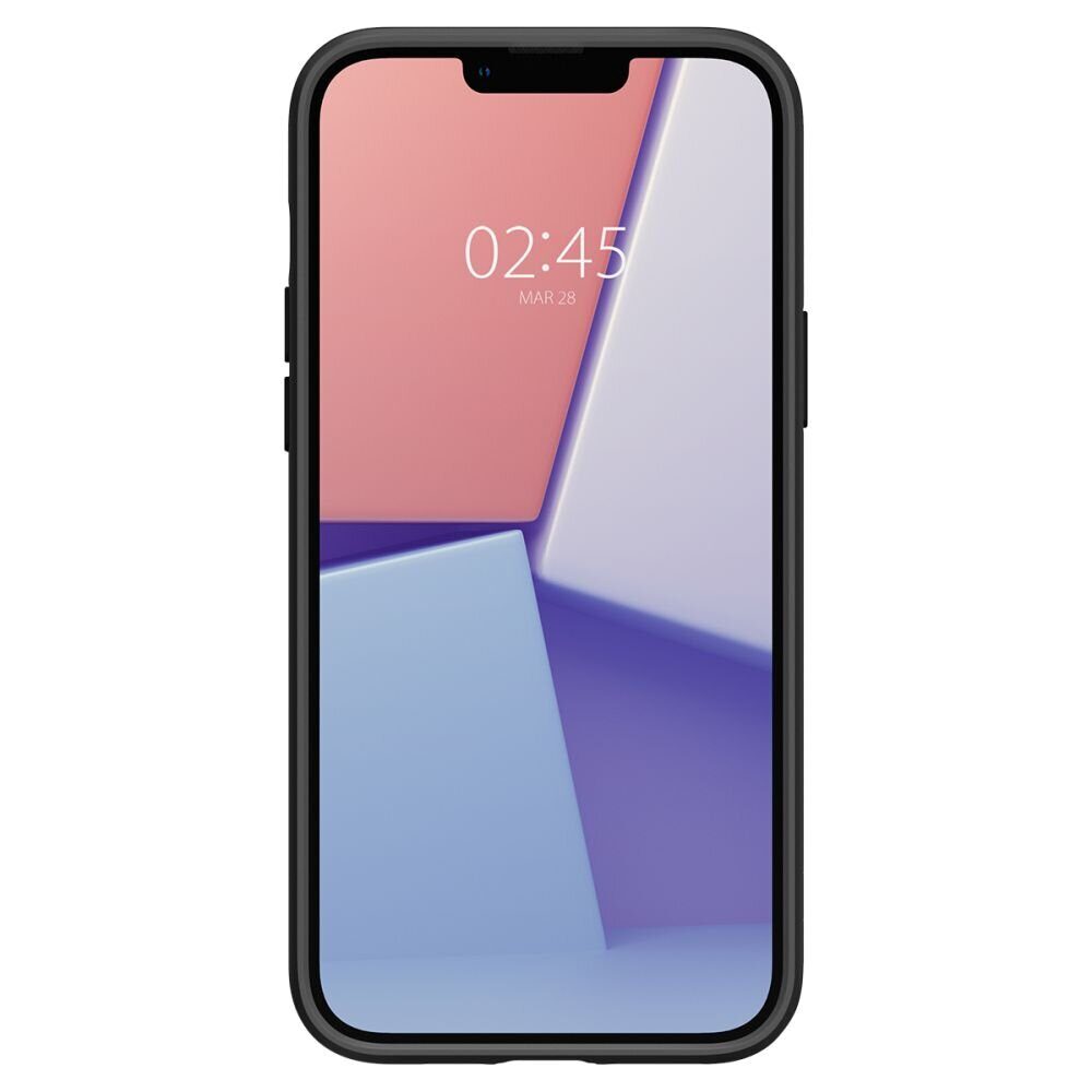 Spigen Liquid Air iPhone 14 Case - Matte Black - imagine 3