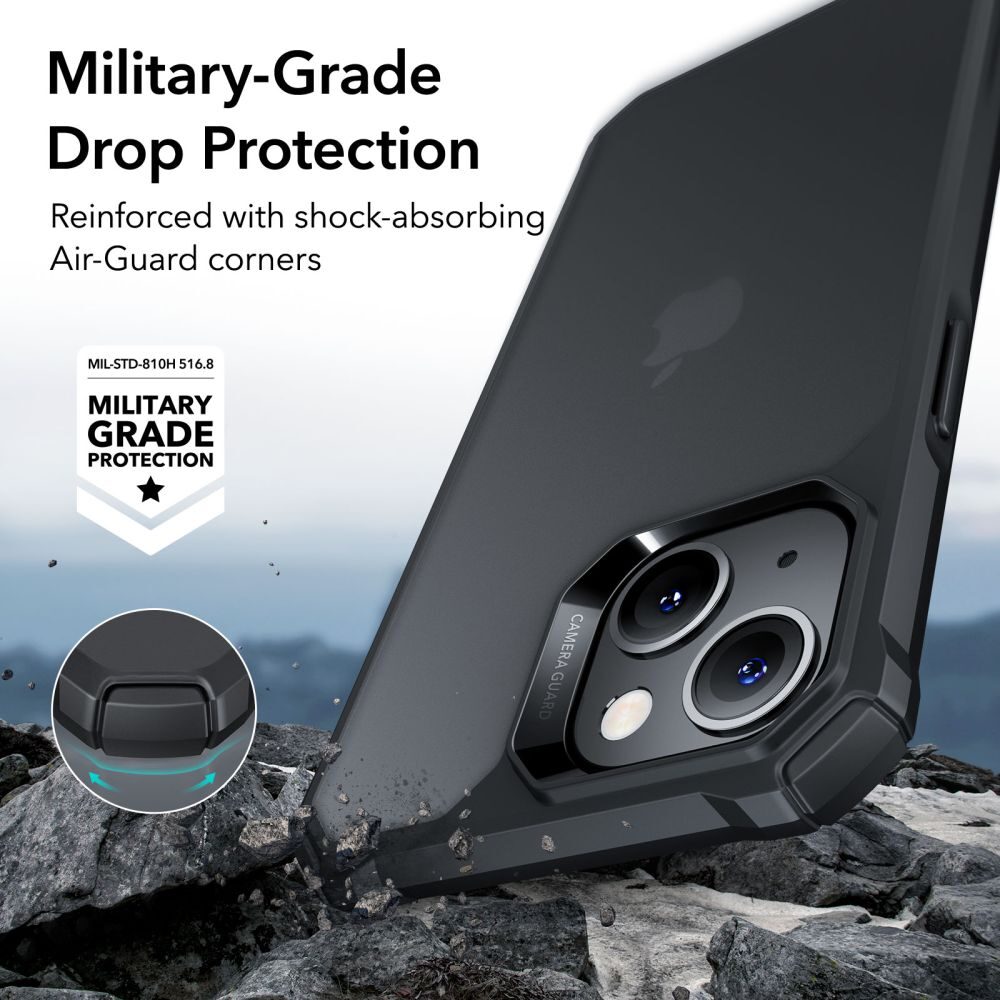 ESR Air Armor Case for iPhone 14 Plus - Matte Black - imagine 2