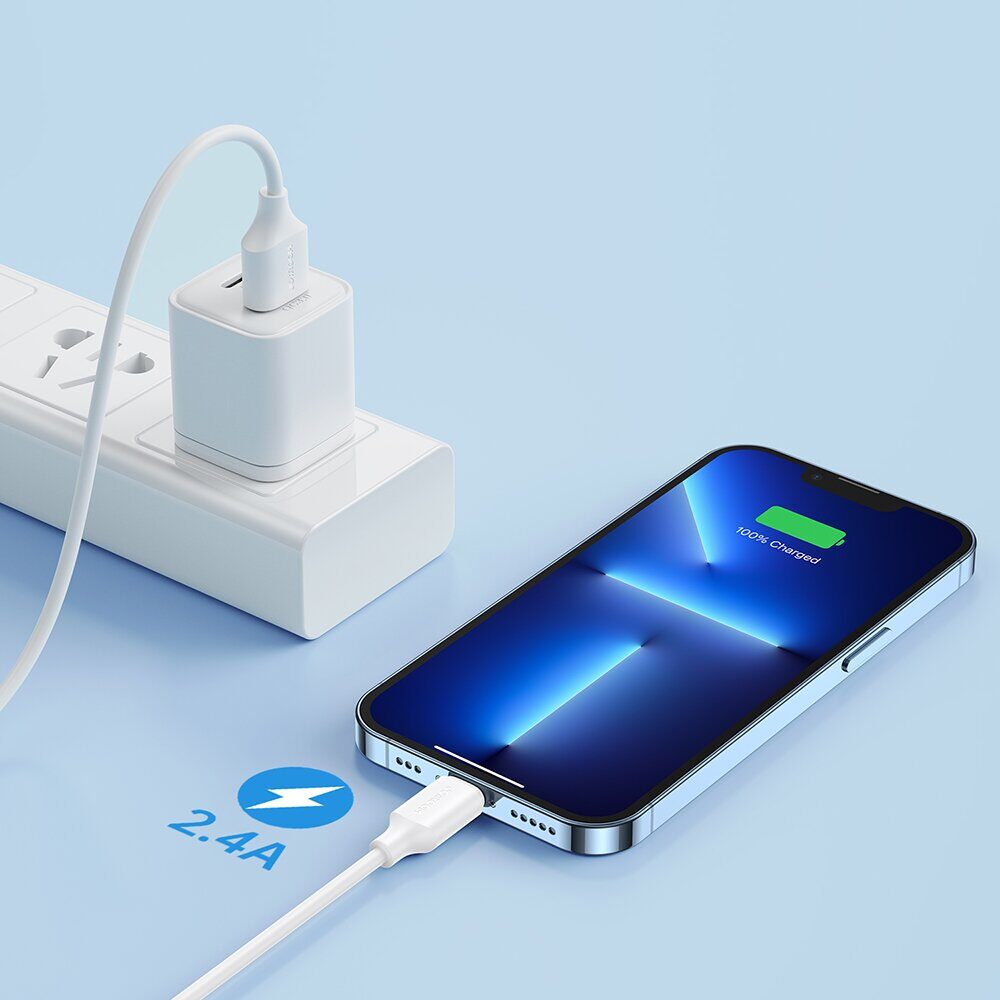 Joyroom Long-Lasting Series A9 USB-A / Lightning 2.4A cable 1m - white - imagine 7