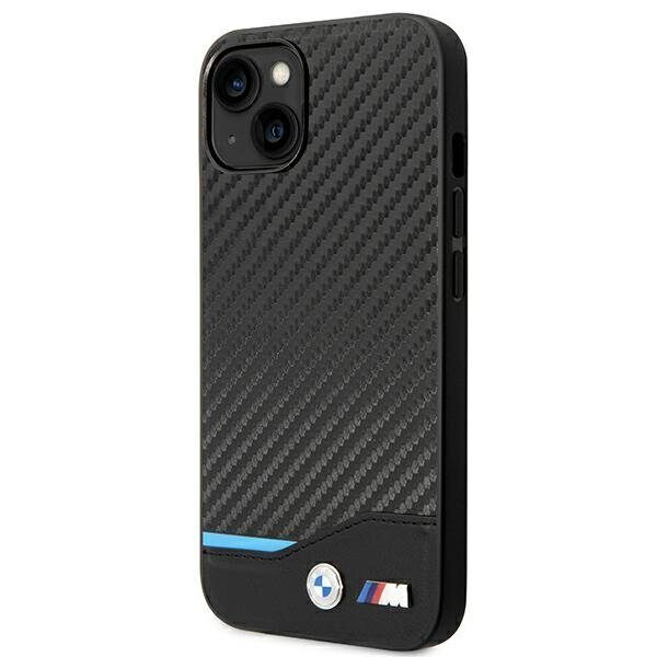 Case BMW BMHCP14S22NBCK iPhone 14 6.1 "black / black Leather Carbon - imagine 2
