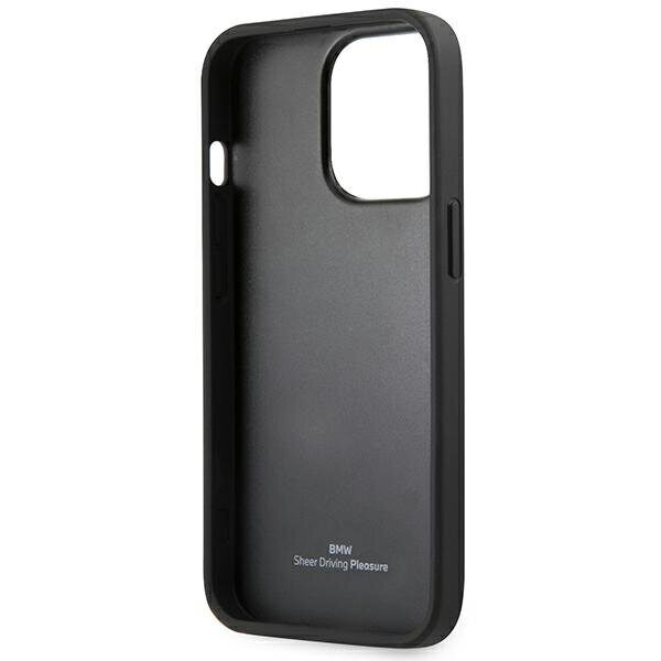 Case BMW BMHCP14XSLLBK iPhone 14 Pro Max 6.7 "black / black Leather Stamp - imagine 7