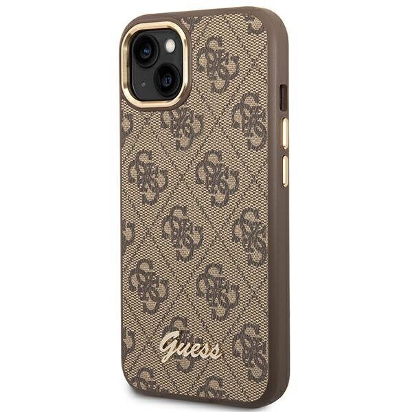 Guess GUHCP14MHG4SHW iPhone 14 Plus 6.7 "brown / brown hard case 4G Vintage Gold Logo - imagine 2