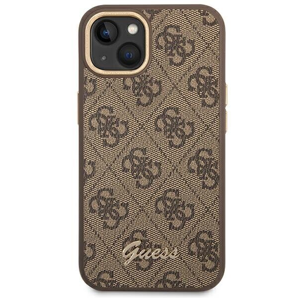 Guess GUHCP14MHG4SHW iPhone 14 Plus 6.7 "brown / brown hard case 4G Vintage Gold Logo - imagine 3