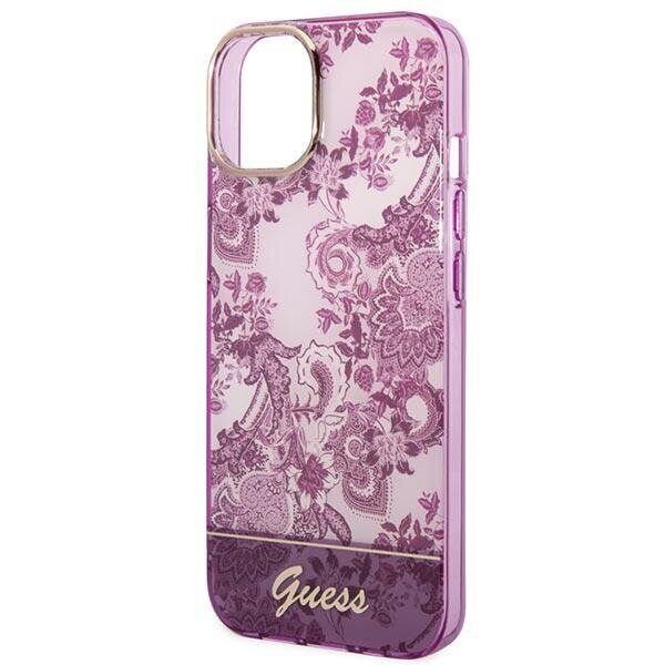 Guess GUHCP14MHGPLHF iPhone 14 Plus 6.7" fuchsia/fuschia hardcase Porcelain Collection - imagine 6