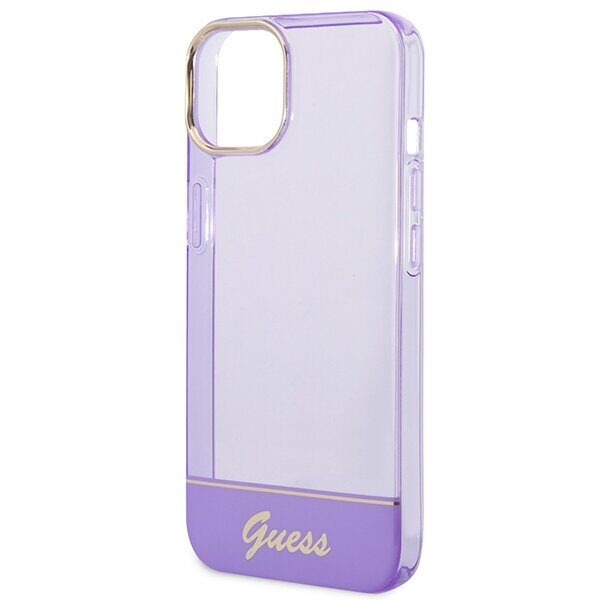 Guess Translucent iPhone 14 6.1" Case - Purple - imagine 6