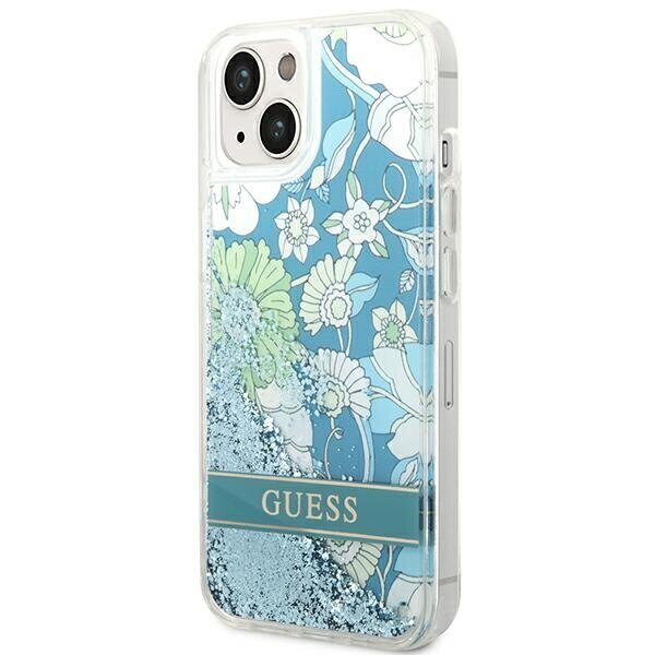 Guess GUHCP14SLFLSN iPhone 14 6.1 "green / green hardcase Flower Liquid Glitter - imagine 2