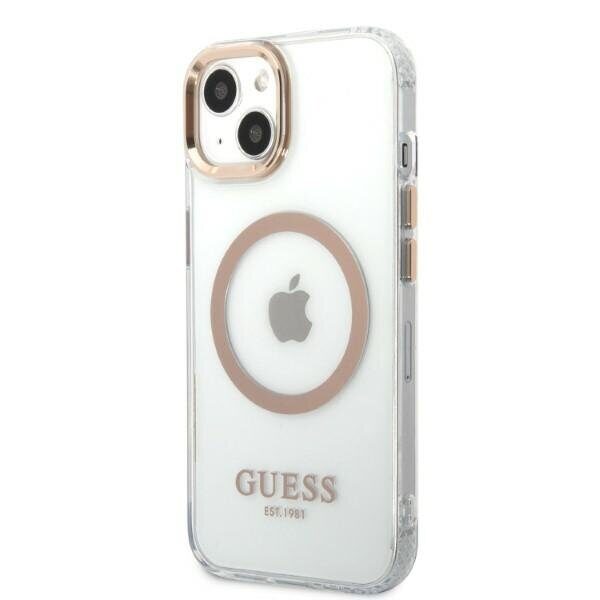 Guess GUHMP13MHTRMD iPhone 13 6.1 "gold / gold hard case Metal Outline MagSafe - imagine 2
