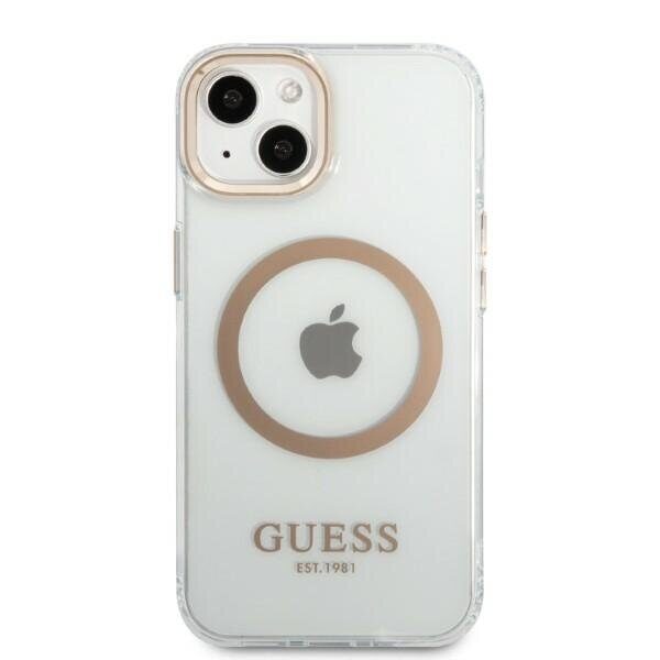 Guess GUHMP13MHTRMD iPhone 13 6.1 "gold / gold hard case Metal Outline MagSafe - imagine 3