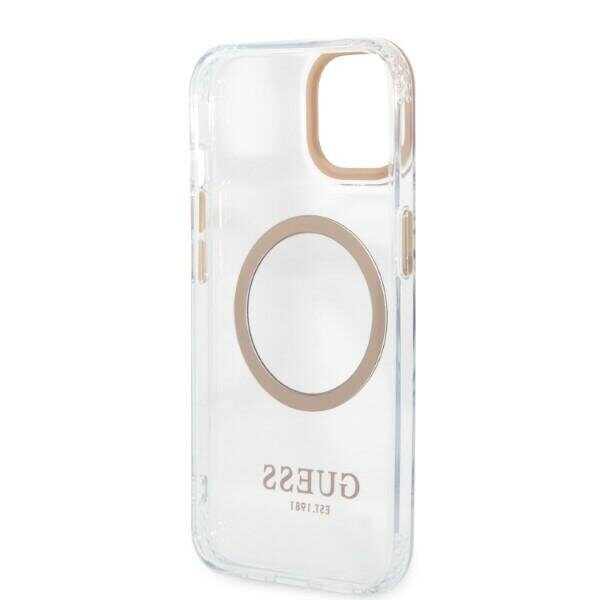 Guess GUHMP13MHTRMD iPhone 13 6.1 "gold / gold hard case Metal Outline MagSafe - imagine 7