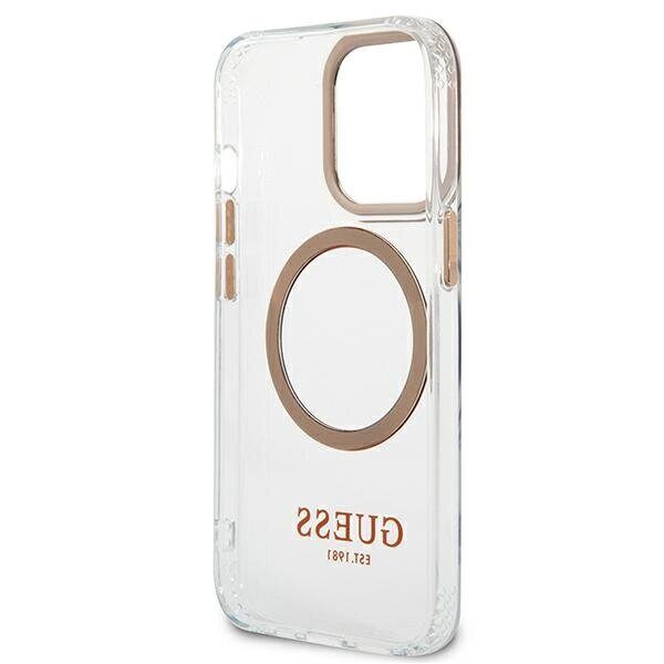 Guess GUHMP13XHTRMD iPhone 13 Pro Max 6.7 "gold / gold hard case Metal Outline MagSafe - imagine 7