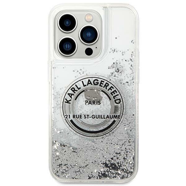 Karl Lagerfeld KLHCP14LLCRSGRS iPhone 14 Pro 6.1 "silver / silver hardcase Liquid Glitter RSG - imagine 3