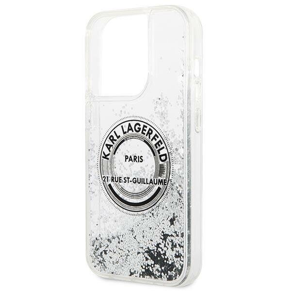 Karl Lagerfeld KLHCP14LLCRSGRS iPhone 14 Pro 6.1 "silver / silver hardcase Liquid Glitter RSG - imagine 6