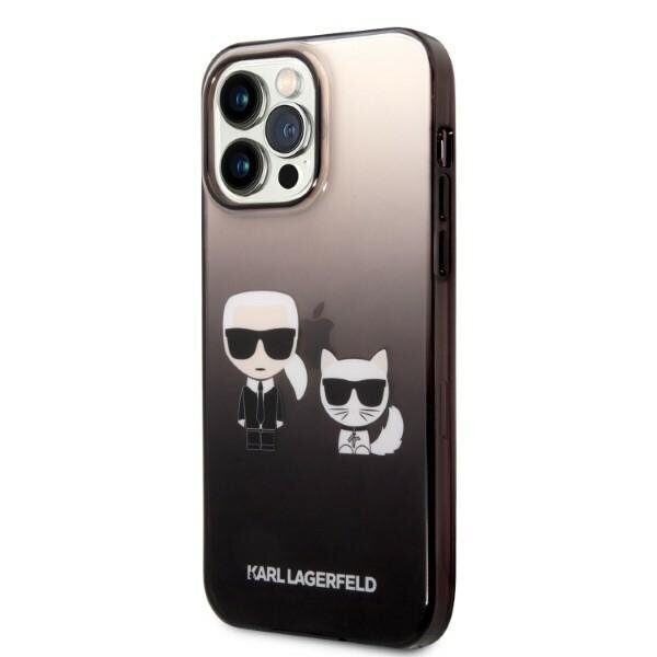 Karl Lagerfeld KLHCP14LTGKCK iPhone 14 Pro 6.1 "hardcase black / black Gradient Ikonik Karl & Choupette - imagine 2