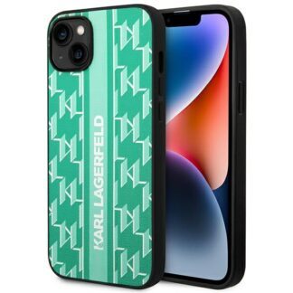 Karl Lagerfeld KLHCP14SPGKLSKN iPhone 14 6.1 "hardcase green / green Monogram Stripe