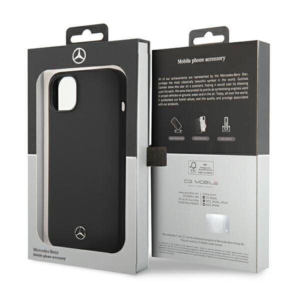 Mercedes Silicone Line MagSafe case for iPhone 14 Plus - black - imagine 4