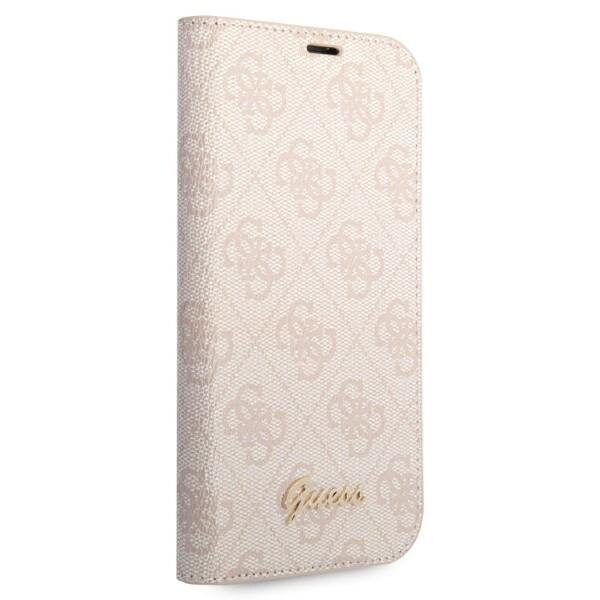 Guess GUBKP14XHG4SHP iPhone 14 Pro Max 6.7 "pink / pink book 4G Vintage Gold Logo - imagine 5
