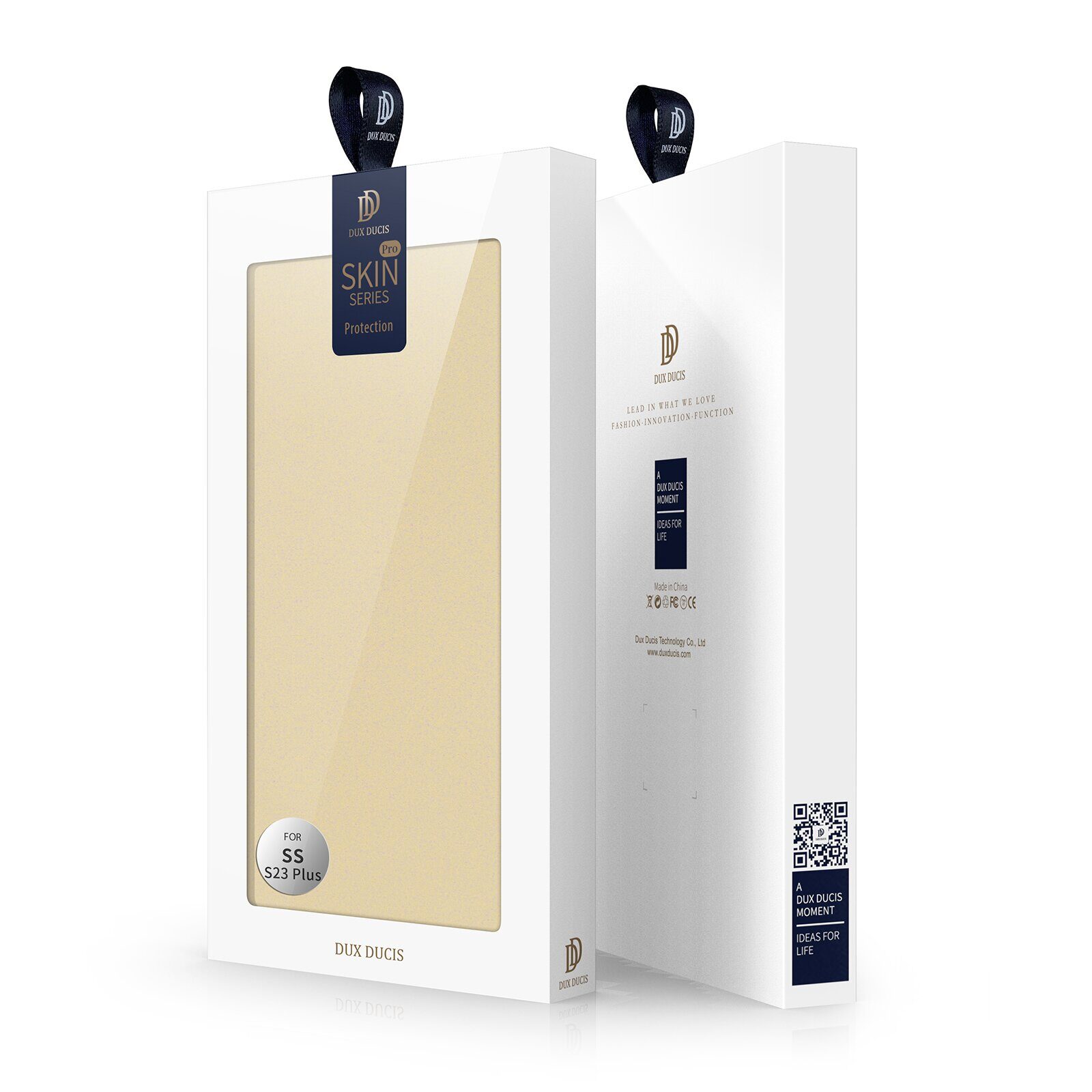 Dux Ducis Skin Pro Case for Samsung Galaxy S23+ Flip Card Wallet Stand Gold - imagine 6