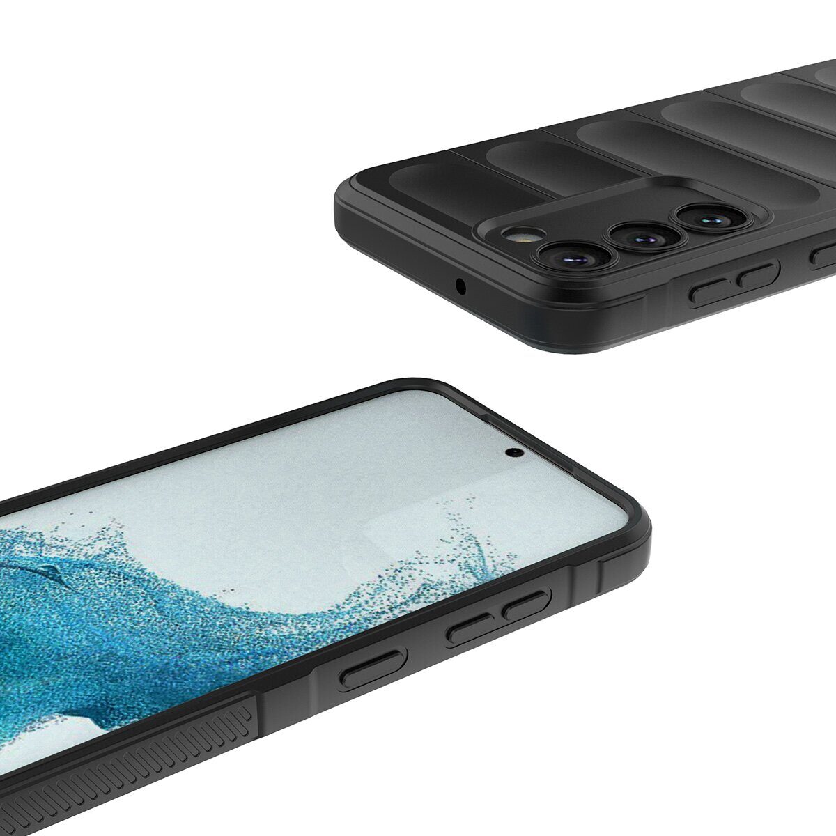 Magic Shield Case for Samsung Galaxy S23+ flexible armored cover black - imagine 4