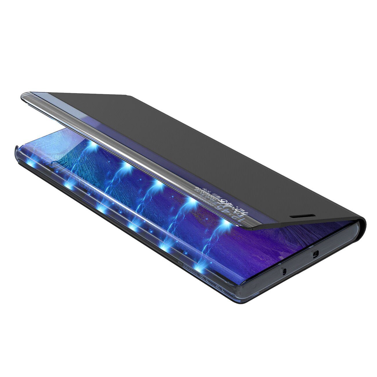 New Sleep Case for Samsung Galaxy S23 cover with flip stand blue - imagine 3