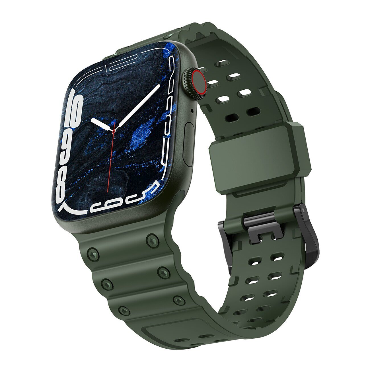 Strap Triple Protection for Apple Watch 38 / 40 / 41 mm band bracelet - green - imagine 2