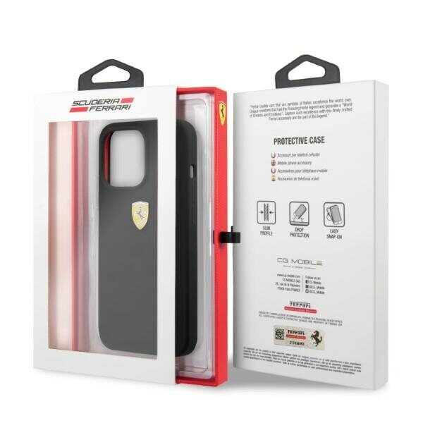 Ferrari FESSIHMP13XBK iPhone 13 Pro Max 6.7" black/black hardcase Silicone MagSafe - imagine 8