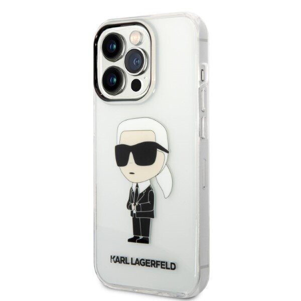 Karl Lagerfeld Ikonik Karl case for iPhone 14 Pro - transparent - imagine 2