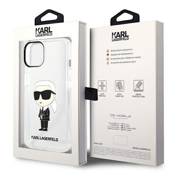 Karl Lagerfeld Ikonik Karl case for iPhone 14 Plus - transparent - imagine 8