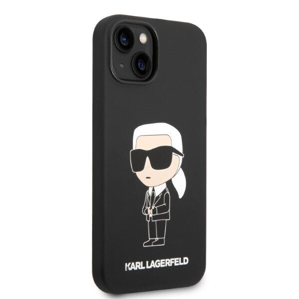 Karl Lagerfeld Silicone Ikonik case for iPhone 14 Plus - black - imagine 4
