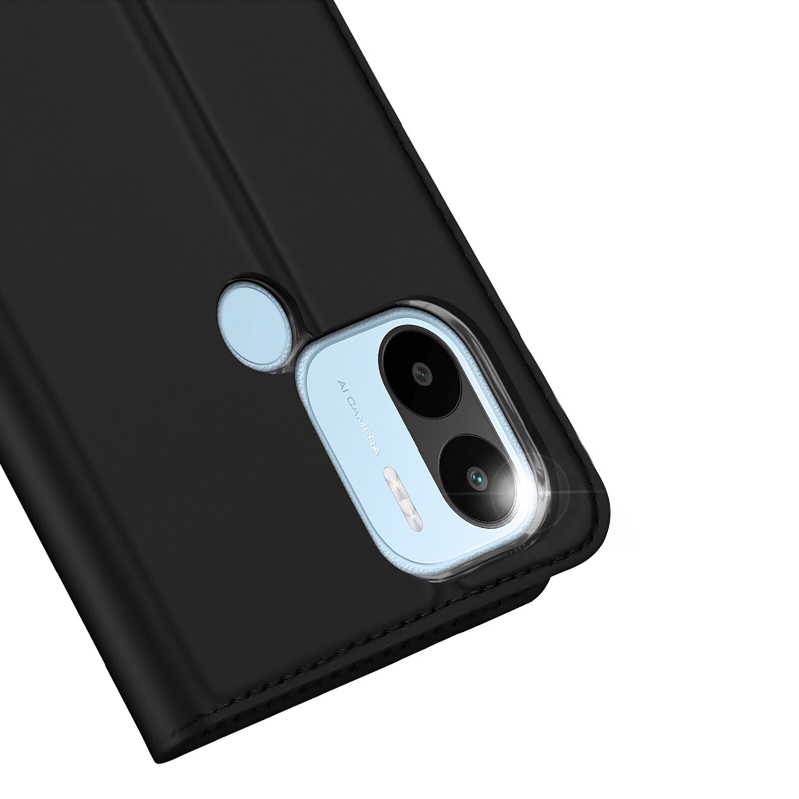 Dux Ducis Skin Pro Case for Xiaomi Redmi A1+ Flip Card Wallet Stand Black - imagine 3