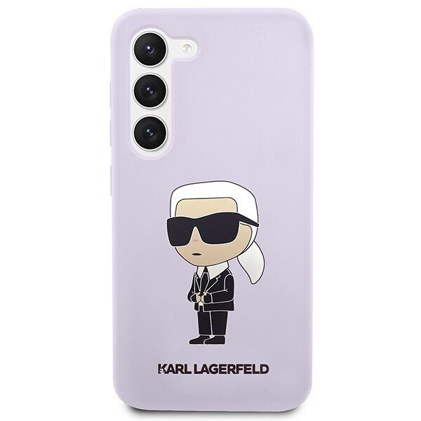 Karl Lagerfeld KLHCS23MSNIKBCU S23+ S916 hardcase purple/purple Silicone Ikonik - imagine 3