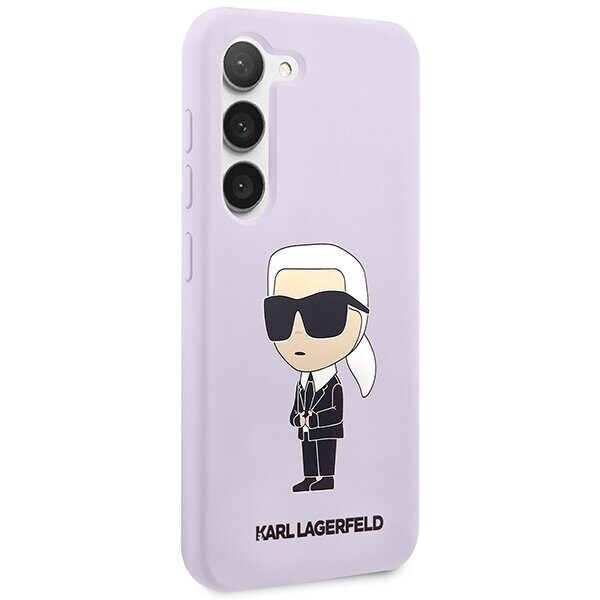 Karl Lagerfeld KLHCS23MSNIKBCU S23+ S916 hardcase purple/purple Silicone Ikonik - imagine 4