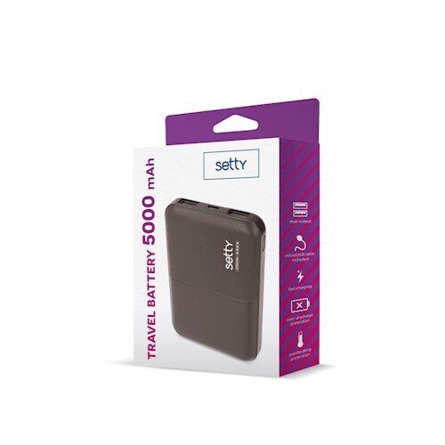Setty power bank 5000 mAh SPB-05 black - imagine 2