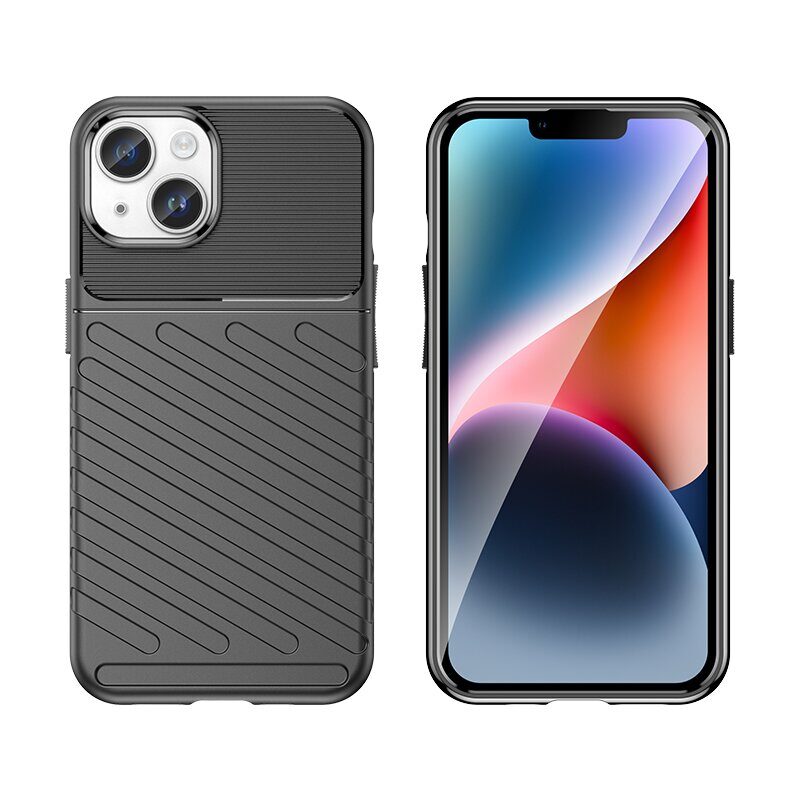 Armored iPhone 15 Plus Thunder Case - blue - imagine 5