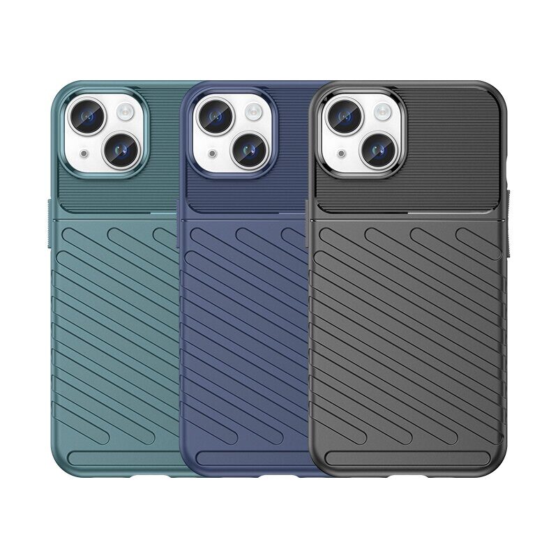 Armored iPhone 15 Plus Thunder Case - blue - imagine 8
