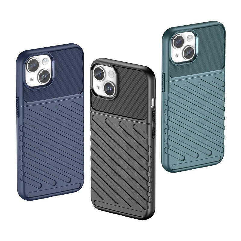 Armored iPhone 15 Plus Thunder Case - black - imagine 7
