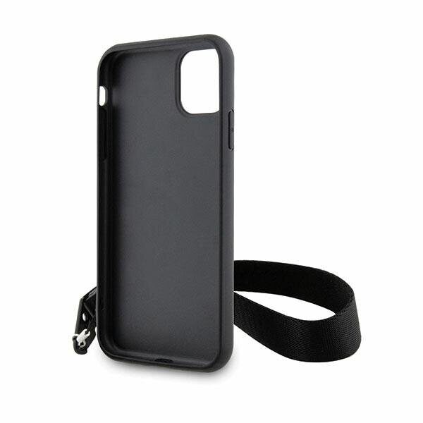 Karl Lagerfeld KLHCN61SAKLMBSK iPhone 11 / Xr 6.1" black/black hardcase Monogram Losange Saffiano - imagine 7
