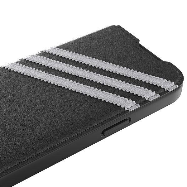 Adidas OR Booklet Case PU iPhone 14 Pro black/white 50196 - imagine 5