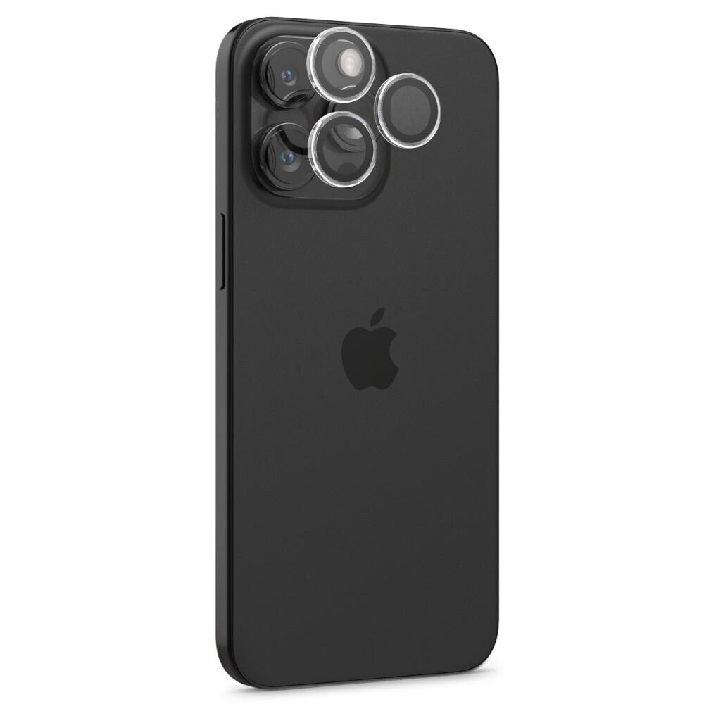 Spigen Glas.tR EZ Fit Optik Pro Camera Cover for iPhone 15 Pro / 15 Pro Max / 16 Pro / 16 Pro Max / 17 Pro / 17 Pro Max - 2 pcs. - imagine 2