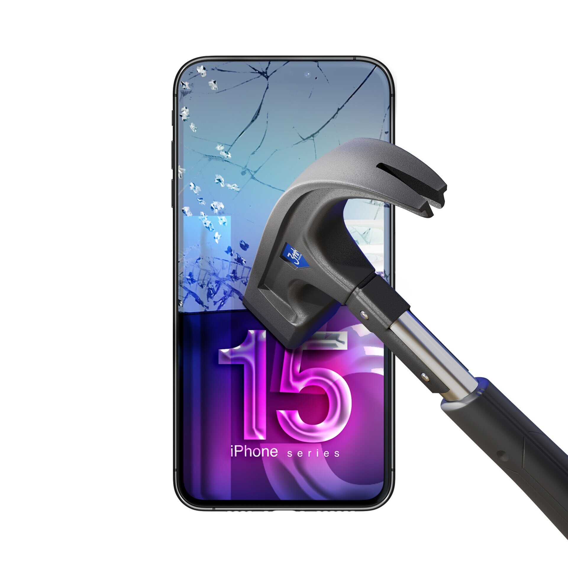 Apple iPhone 15 Plus - 3mk FlexibleGlass™ - imagine 3